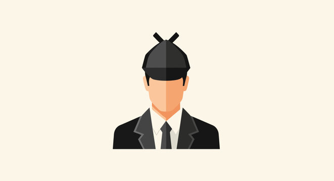 Professional private investigator avatar wearing a deerstalker hat