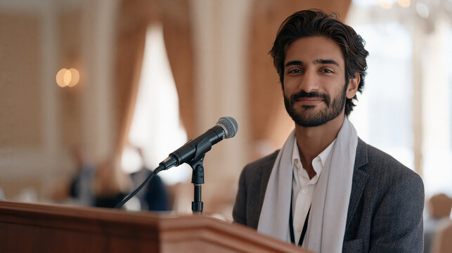Cybersecurity startup pitch competition finalist presents zero-trust architecture product to panel of enterprise investor judges in luxury venue, infosec entrepreneurship, security product commercia
