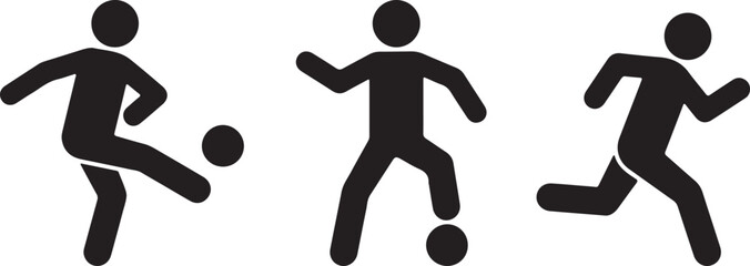 Black silhouettes of soccer players in action © Mst. Taslima Akhter