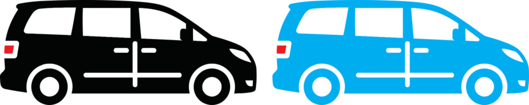 Car Icon Set car icon set, traffic jam, automobile symbol, one, two, three cars black design elements Car type icons set. Model automobile black and blue PNG