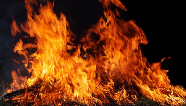 tranparent png of dramatic fire flames