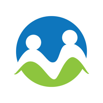 Modern Community Success Vector Logo