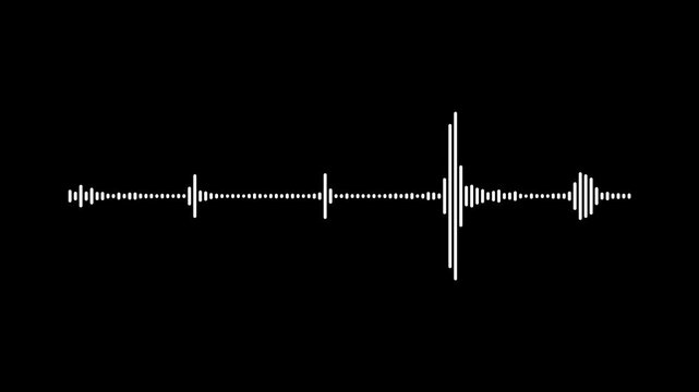 sound volume audio lines black screen digital Audio spectrum animation.Music sound wave or audio waveform. Audio spectrum.Audio Visualizer.4k video