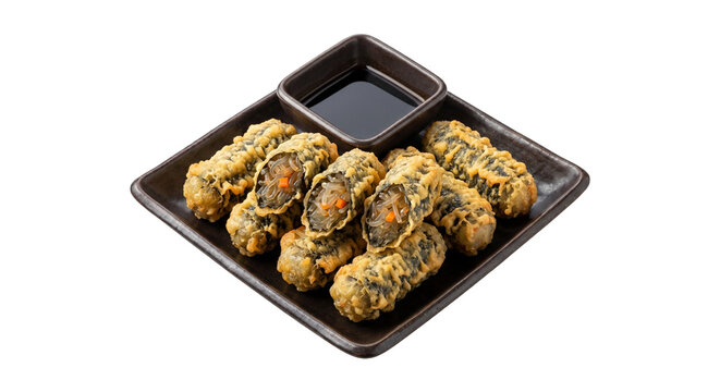 Deep fried seaweed roll