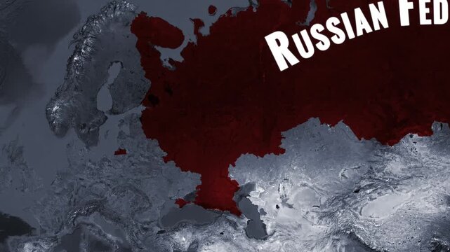 Suwalki Gap map animation revealing Kaliningrad border and text corridor