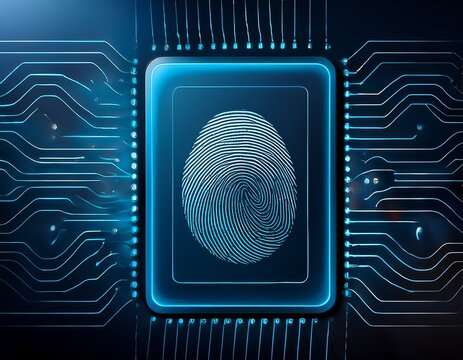digital fingerprint scanning crypto wallet for security verification showcasing advanced technology and data protection image highlights importance of cybersecurity in digital transactions