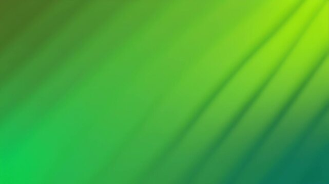 Abstract green gradient background with subtle diagonal light rays creating a dynamic and modern visual effect.
