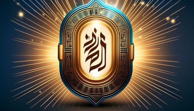 a modern mezuzah with hovering hebrew calligraphy in light