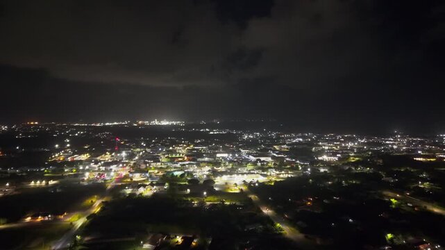 City of Freeport Night Aerial View Freeport, Bahamas May 28th,20206 
