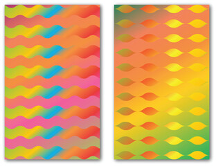 Obraz premium Vibrant abstract gradient seamless pattern line background,