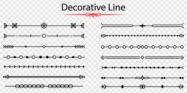 Vintage decorative lines. text dividers. Line border separators Vintage dividers. Vector, Text devider set, line minimal separators, elegant doodlle borders, decorative elements isolated on white