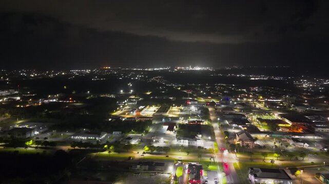 City of Freeport Night Aerial View Freeport, Bahamas May 28th,20206 
