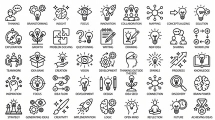 A collection of various business and technology icons are shown in a grid. © abdullaha