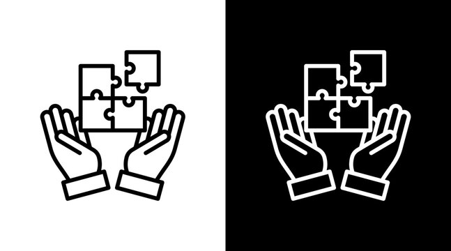 Integrity Black White Icon Set Design 