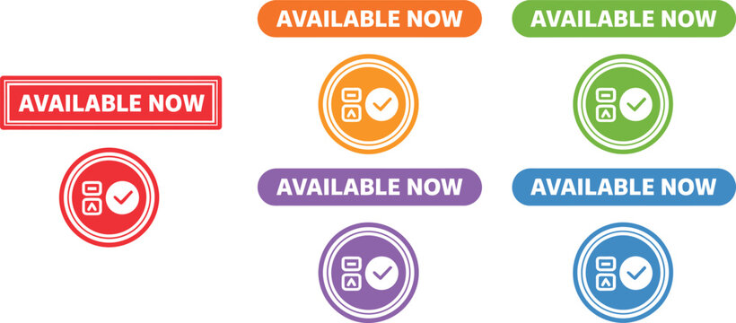 Available now status labels and