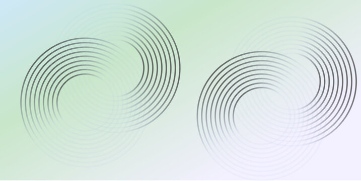 Light Green Minimal Abstract Background with Dual Circular Motion Lines