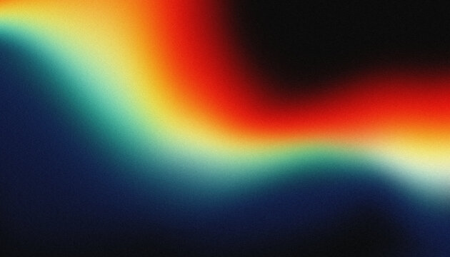 Abstract Neon Gradient Background. Vibrant Color Wave Glow. Soft Blurred Energy Flow Texture. Radiant Solar Flare Motion Effect