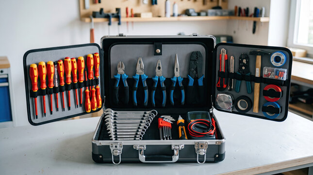 Portable Professional Toolkit - Organized Electrical Case