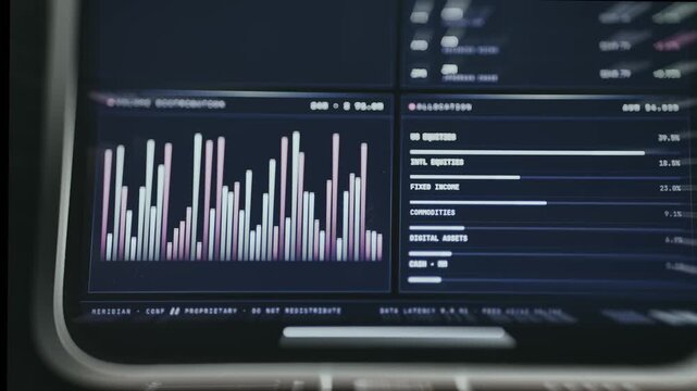 Interface displaying a proprietary investment portfolio tracker