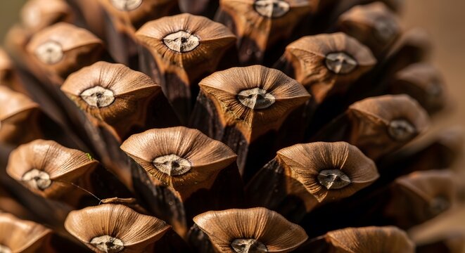 Close-up of a pine cone.
