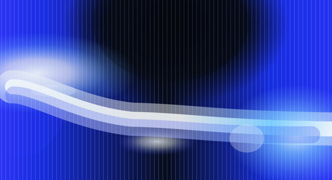 Abstract background showcases a sleek silver bar resting on a dark blue vertical striped field with illuminated highlights to serve as a versatile layout for branding and text copy space.