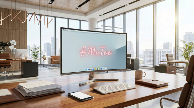 MeToo Awareness and Workplace Ethics Office Concept.
