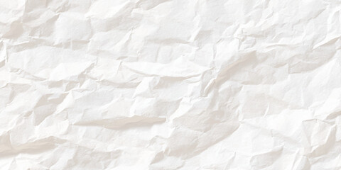 Fototapeta premium White crumpled paper texture background vector illustration