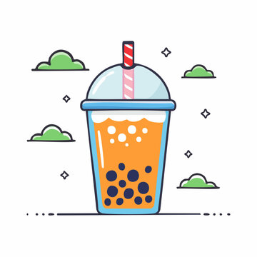 Bubble Tea Illustration