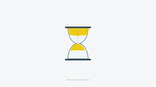 hourglass timer countdown deadline time management sand animation