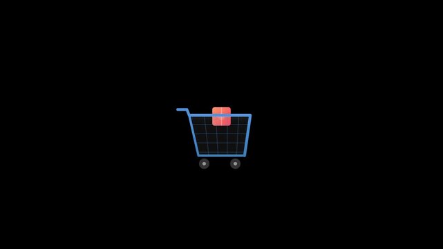 interactive shopping cart add to basket animation