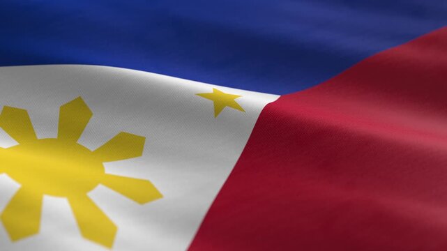Philippines - waving flag loop