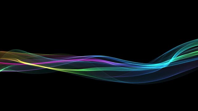Abstract colorful lines - background loop