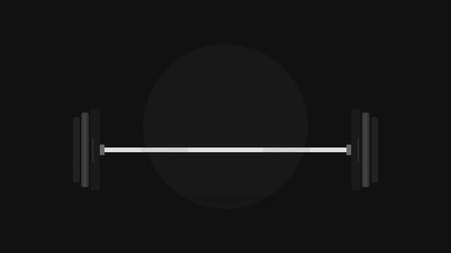 lifting barbell fitness gym workout exercise animation