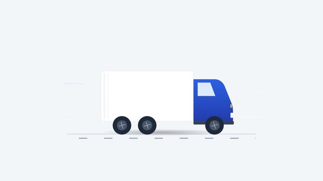 logistics delivery truck shipping transportation service icon