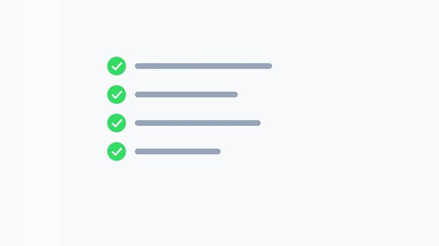 minimalist checklist completed task business productivity icon