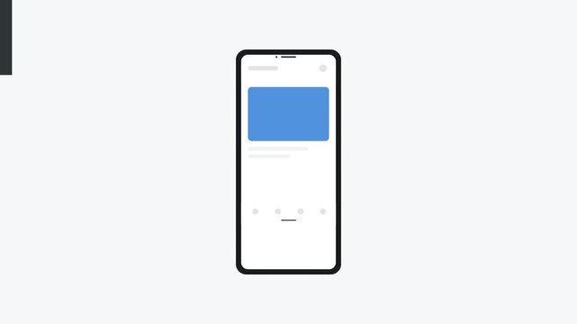 mobile phone app interface swiping gesture motion