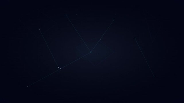 modern business technology interconnected node network background animation