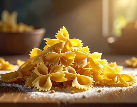 Bowtie pasta pile (3)