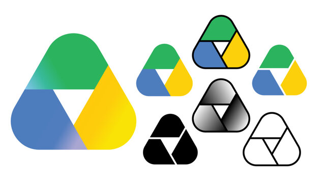 Google Drive New 2026 logo set