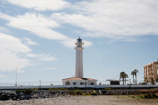 Torrox Lighthouse, municipality of M&aacute;laga, Andalusia, Spain.