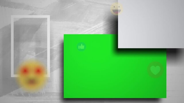 Photography gallery memory Green Screen social media promotion, marketing animated slideshow horizontal