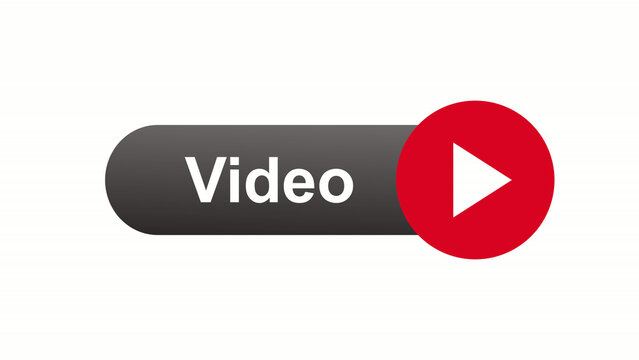 VIDEO play button animation on a white background.