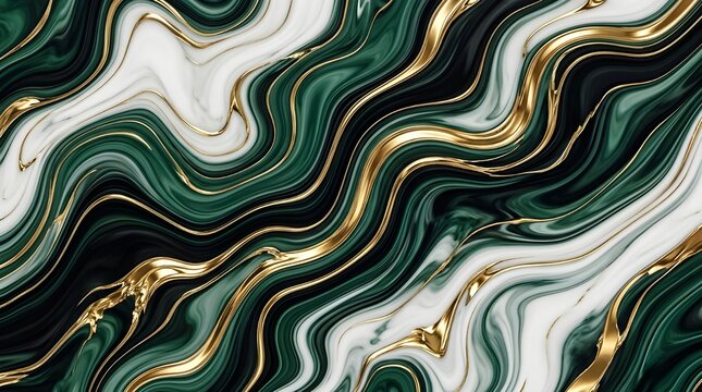 seamless abstract pattern og gold mix with green 