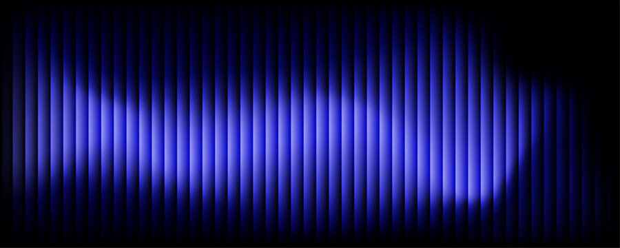 Blue Neon Gradient Audio Wave Abstract Background