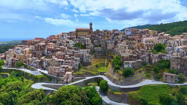The village of Badolato, Calabria, Italy