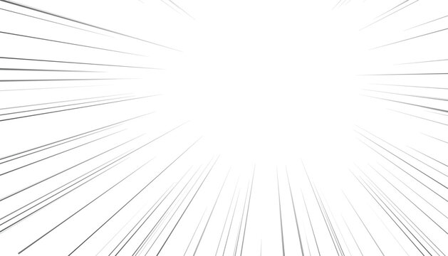 Explosion effect comic style white background with radial lines