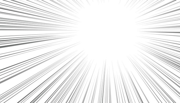 Abstract radial lines emanating from a bright white light source