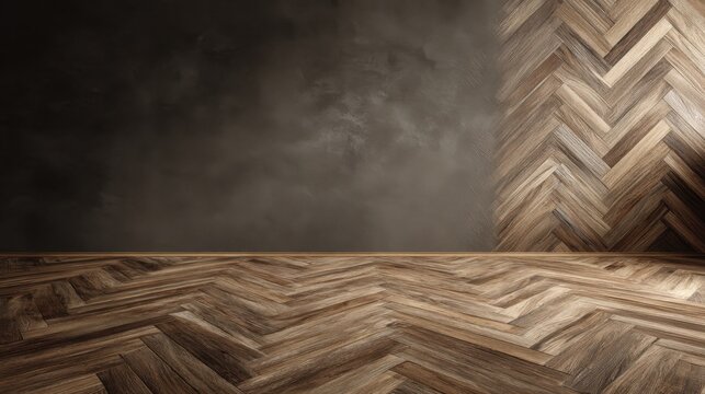 parquet wood texture background, dark beige brown, wooden floor, room interior wall
