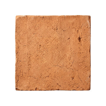 Close up of rustic red terracotta clay texture