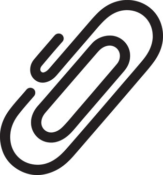 A sleek outline paperclip icon representing attachments or linking documents in digital interfaces